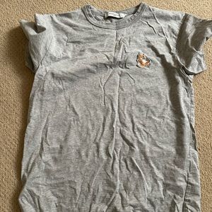 Maison Kitsine Fox Gray tee short sleeve size S